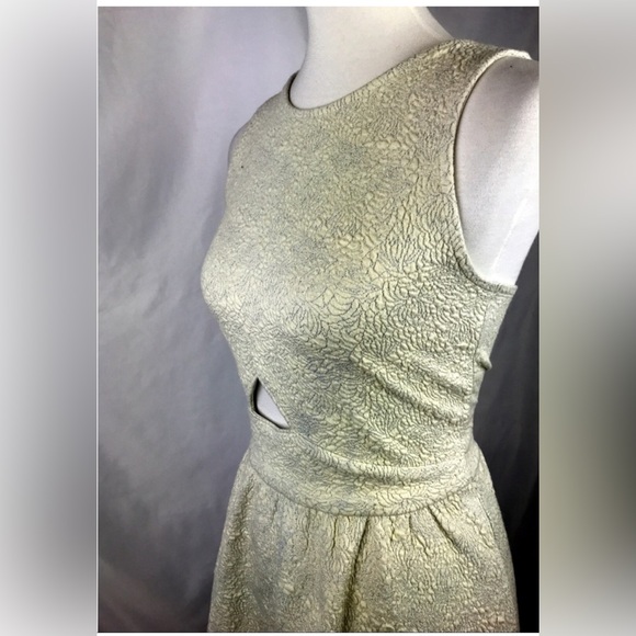 NWT Xhilaration Ivory Sleeveless Floral Embroidered Dress - Picture 3 of 11